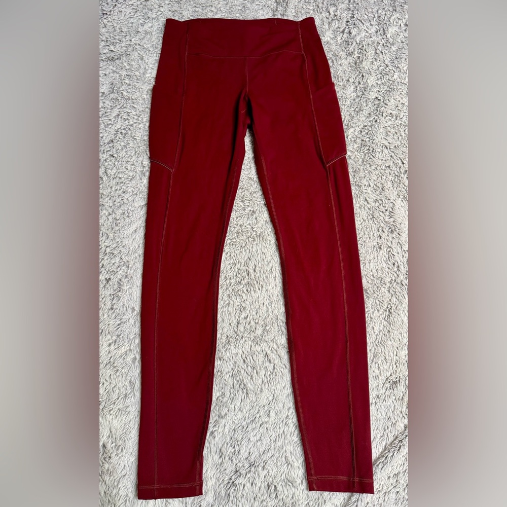 Lululemon Athletica Red Leggings